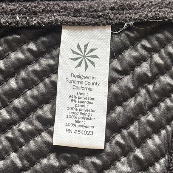 Athleta Hooded Front Double Zip Black Jacket Size XS (MSRP $159) - Picture 10 of 10